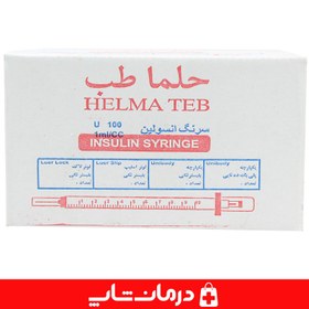 تصویر سرنگ 1cc حلما لوئرلاک سرپیچی G27 بسته ۶۰عددی Helma Insuline syringe G27 1cc_60N