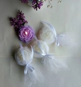 تصویر گیفت عقد و عروسی مدل شمع آلاله پک ۵۰ عددی 