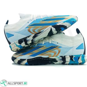 تصویر کفش چمن مصنوعی آدیداس مسی Adidas Messi Crazy Fast White Blue 