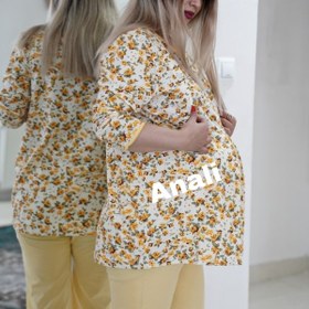 تصویر ست تونیک شلوار بارداری شیردهی دو رنگ ا کد ۶۴۳ کد ۶۴۳
