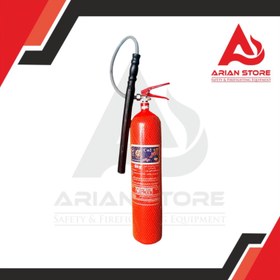 تصویر کپسول آتش نشانی CO2 برند آذر سیلندر - 12 کیلویی CARBON DIOXIDE EXTINGUISHER Brand : AZAR CYLINDERDRY Model : 6KG/12KG