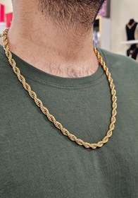 تصویر گردنبند مردانه طنابی 