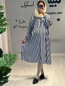 تصویر پیراهن بارداری و شیردهی ساتن(کد 654) 