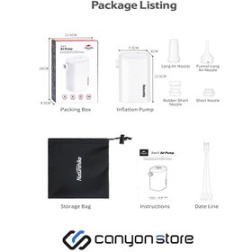 تصویر پمپ باد نیچرهایک مدل NH18Q001-A 