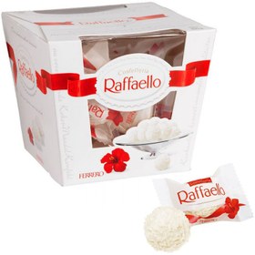 تصویر شکلات نارگیلی raffaello اصل 