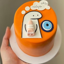 تصویر مینی کیک تبریک عمل بینی 