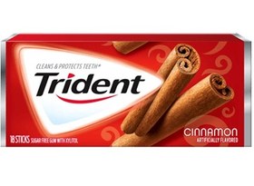 تصویر تریدنت - آدامس دارچین (کارتن 12 بسته) Trident Cinnamon