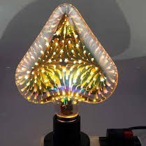 تصویر لامپ کهکشانی قلبی 4 وات Heart galaxy lamp 4 watt