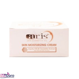 تصویر کرم نرم کننده و کاهنده کک و مک اریس Aris Moisturizing Cream Jojoba Oil & Cucumber Extract