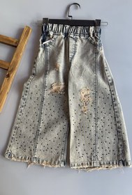 تصویر شلوار جین نگینی 