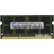 تصویر رم لپ تاپ سامسونگ 4GB مدل DDR3 باس 1066MHZ/8500 کره KR M471B5273CH0-CF8 1128 تایمینگ CL7 