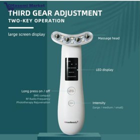 تصویر دستگاه آر اف لیفتینگ و ماساژور صورت و گردن مدل 2021 Lifting and massaging machine for face and neck