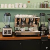 تصویر اسپرسوساز صنعتی سن مارکو دو گروپ 100e استوک 