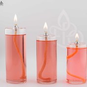 تصویر ست سه تایی شمع پیرکس رولر 