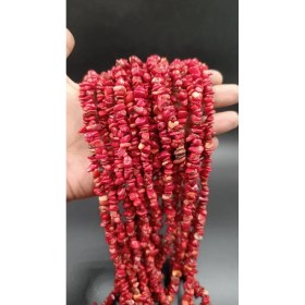 تصویر ریسه سنگ مرجان چیپسی Coral Chips Stone String