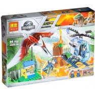 تصویر لگو ژوراسیک پارک ترانادون و هلیکوپتر پلیس 