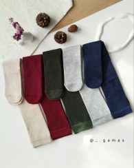 تصویر جوراب بالا زانو کبریتی 