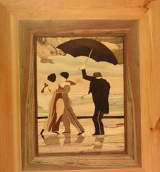 تصویر معرق تمام چوب 