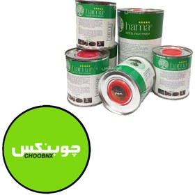 تصویر روغن یک لیتری بی رنگ (شفاف براق ) طبیعی گیاهی چوب هاما (HAMA) فروشگاه چوبنکس 