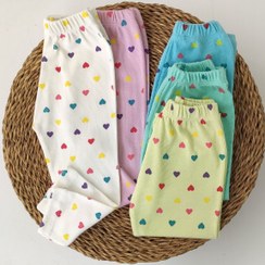 تصویر شلوار دخترانه پاستیلی قلبی کد 7453 