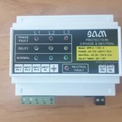 تصویر محافظ کنترل همزمان ولتاژ فاز و نول سه فاز سام مدل SPR3- 1 CN-2 