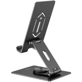 تصویر هولدر رومیزی تبلت و گوشی موبایل ویوو wiwu ZM106 Desktop Rotation Stand For Tablet up to 12.9 inch wiwu Desktop Rotation Stand for Phone&Table ZM106