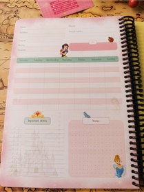 تصویر دفتر ۱۰۰برگ جلدسخت طرح دیزنی (سیندرلا) 