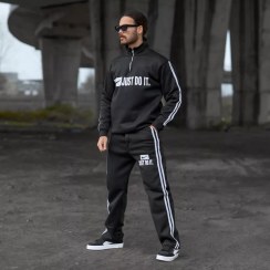 تصویر ست تیشرت نیم زیپ و شلوار مردانه نایک کد 28138 T-shirt and slash set