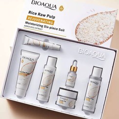تصویر پک مراقبتی پوست عصاره برنج خام بیوآکوا ا Bioaqua skin care pack Bioaqua skin care pack