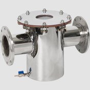 تصویر استرینر استنلس استیل آکوامارین STR8FG درب شفاف 