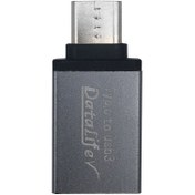 تصویر مبدل 3.0 USB به تایپ سی دیتالایف DataLife OTG USB 3.0 To Type-C Adapter