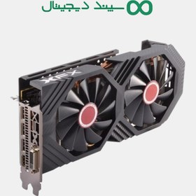 تصویر کارت گرافیک ایکس اف ایکس مدل آر ایکس 580 GTS Black Edition با حافظه 8 گیگابایت ا RX-580P8DBDR Radeon RX 580 GTS Black 