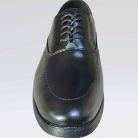 تصویر کفش مردانه رسمی چرم آکس مدل چرم طبیعی گاوی Ox leather official men's shoes, natural cow leather