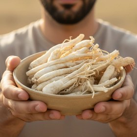 تصویر ریشه جینسینگ سفید 