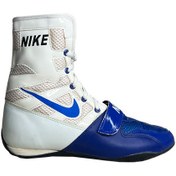 تصویر کفش بوکس نایک مانی پاکیا سفید آبی 