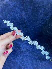 تصویر ریسه موی عروس کد R16 Bridal headband code R16