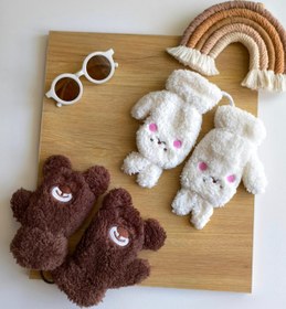 تصویر دستکش گوشدار پشمی 