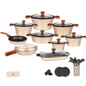 تصویر سرویس قابلمه 28 پارچه کاندید مدل سزار Candid Caesar Cookware Set 28 Pieces