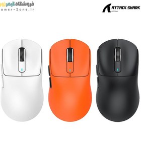 تصویر موس گیمینگ بی سیم حرفه ای اتک شارک مدل ATTACK SHARK X3 Ultra Lightweight Wireless Gaming Mouse 