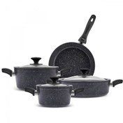 KARACA Biogranit Grey V1 7 Pieces Cookware Set