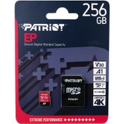 تصویر رم میکرو 256 گیگ پاتریوت Patriot EP A1 V30 U3 C10 90MB/s + خشاب 