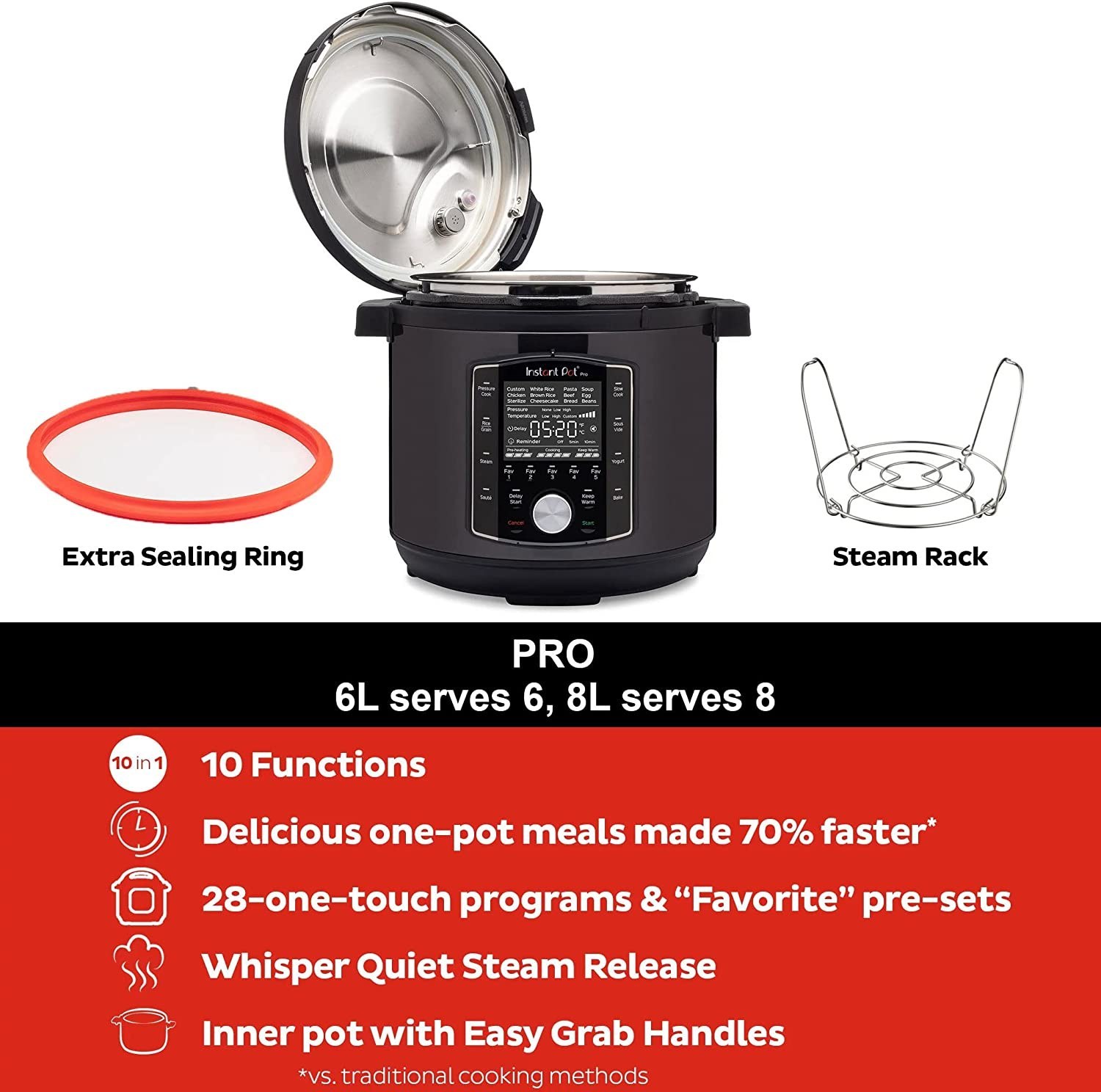 Instant Pot Pro 10-in-1 Pressure Cooker - Zars Buy