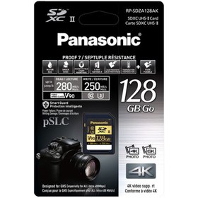تصویر کارت حافظه Panasonic 128GB V90 UHS-II SDXC Memory Card 