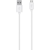تصویر کابل تبدیل USB-A به MicroUSB بلکین به طول 2 متر مدل F2CU012bt2M-WHT Belkin USB-A to MicroUSB conversion cable, 2 meters, F2CU012bt2M-WHT