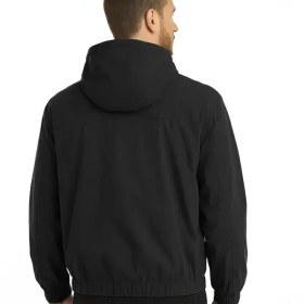 تصویر سویشرت بادگیر مشکی 