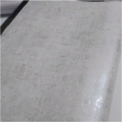 تصویر کاغذ دیواری پتینه سفید طوسی پتینه شاین دار قابل شستشو درجه 1 