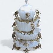 تصویر سرویس پذیرایی برنجی و کریستال شیشه ضد خش مدل برلین Brass and Crystal Scratch-Resistant Serving Set – Berlin Model