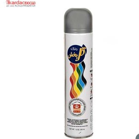 تصویر اسپری رنگ طوسی سیر گل پخش حجم 300 میلی لیتری GolPakhsh Dark Gray Spray 300Ml