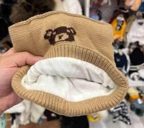 تصویر کلاه شال بچگانه رینگی طرح تدی 