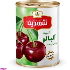تصویر کمپوت آلبالو شهدین وزن 370 گرم 